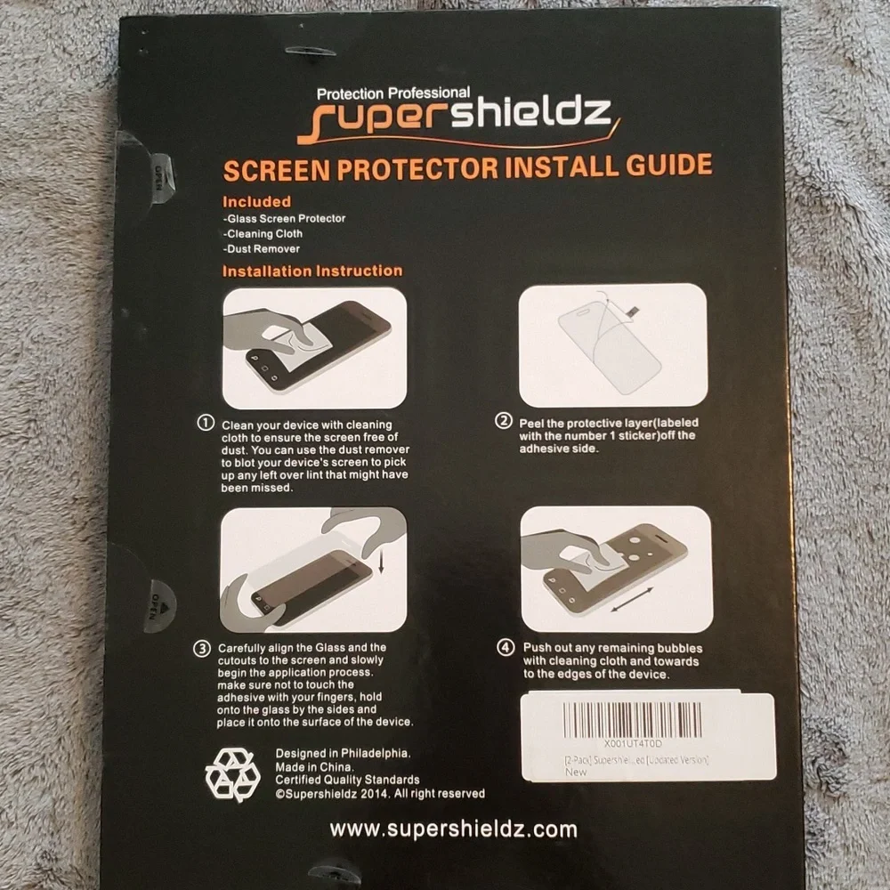 Super Shieldz Premium Tempered Glass Screen Protector for Samsung Galaxy Tab A